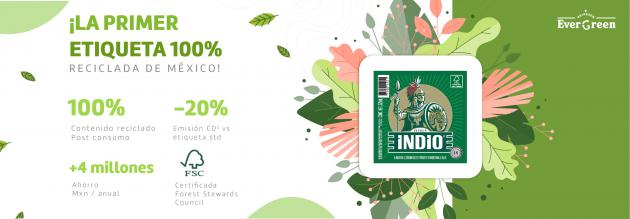 Cerveza INDIO® presenta la primera etiqueta de papel 100% reciclado