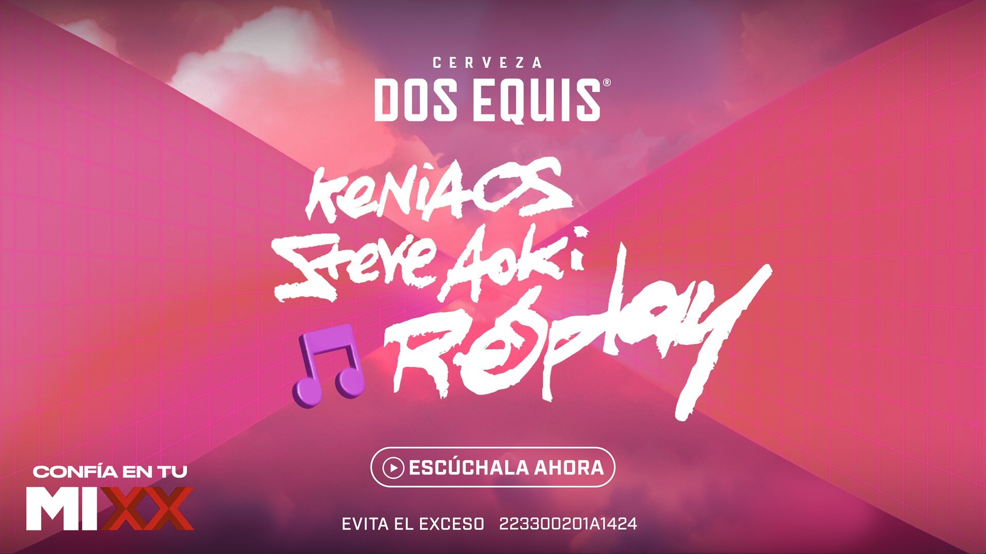 ¡Dos Equis, Steve Aoki y Kenia Os estrenan “Replay"! La nueva collab del DJ con la cantante mexicana